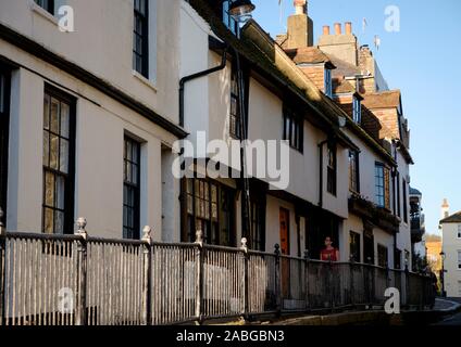 Cottage sui Croft Road nella città vecchia di Hastings, East Sussex Foto Stock