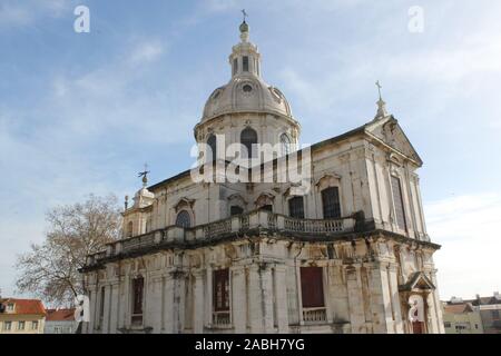 Igreja da Palazzo Lisbona, Portogallo Foto Stock