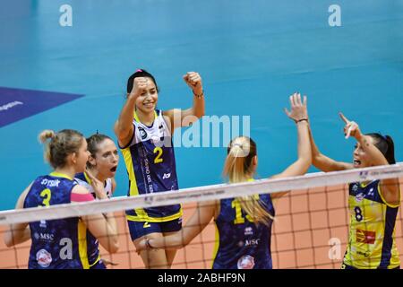 Scandicci, Italia, 27 Nov 2019, felicità savino del bene scandicci durante Savino Del Bene Scandicci vs Lokomotiv Kaliningrad - Pallavolo Champions League donne - Credit: LPS/Lisa Guglielmi/Alamy Live News Foto Stock