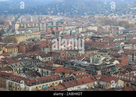 Torre Littoria visto nella skyline di Torino Foto Stock