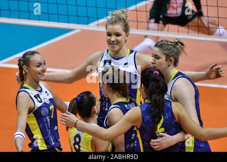 Scandicci, Italia, 27 Nov 2019, felicità savino del bene scandicci durante Savino Del Bene Scandicci vs Lokomotiv Kaliningrad - Pallavolo Champions League donne - Credit: LPS/Lisa Guglielmi/Alamy Live News Foto Stock