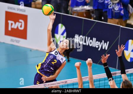 Scandicci, Italia. 27 Nov, 2019. samantha bricio (savino del bene scandicci) durante la Savino Del Bene Scandicci vs Lokomotiv Kaliningrad, Pallavolo Champions League donne a Scandicci, Italia, 27 novembre 2019 Credit: Indipendente Agenzia fotografica/Alamy Live News Foto Stock