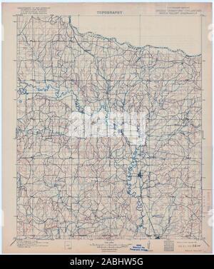 USGS TOPO Map Oklahoma si Pauls Valley 802565 1902 125000 Il restauro Foto Stock