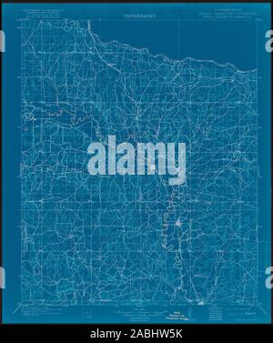 USGS TOPO Map Oklahoma si Pauls Valley 802565 1902 125000 Restauro invertito Foto Stock