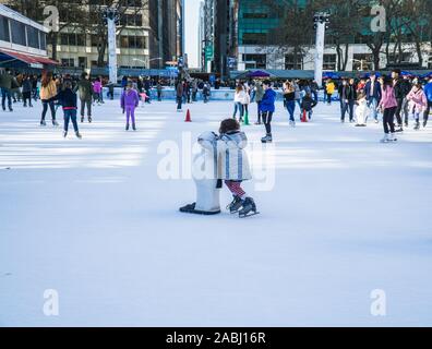 Holiday pop up negozi a Bryant Park Foto Stock