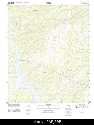 USGS TOPO Map Oklahoma OK Alikchi 20121116 TM il restauro Foto Stock