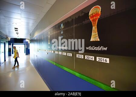 Buriram, Tailandia - 11 Ottobre 2019: all'interno di Chang Arena o Thunder Castle Stadium Buriram United Football Club per viaggi turistici viaggio in Buriram pr Foto Stock