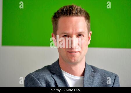 Florian Schardt, candidato per la presidenza della SPD Munich-Land. [Traduzione automatizzata] Foto Stock