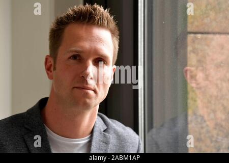 Florian Schardt, candidato per la presidenza della SPD Munich-Land. [Traduzione automatizzata] Foto Stock