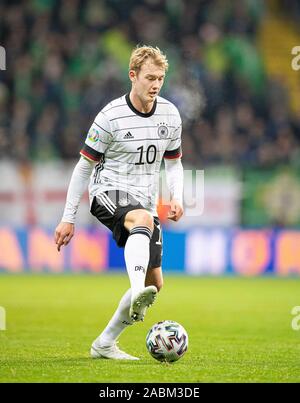 Julian BRANDT (GER) l'azione. Laenderspiel calcio, Campionato Europeo di qualificazione, gruppo C, Germania (GER) - Irlanda del Nord (NIR) 6: 1, il 19/11/2019 a Francoforte, in Germania. € | Utilizzo di tutto il mondo Foto Stock