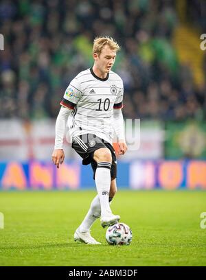 Julian BRANDT (GER) l'azione. Laenderspiel calcio, Campionato Europeo di qualificazione, gruppo C, Germania (GER) - Irlanda del Nord (NIR) 6: 1, il 19/11/2019 a Francoforte, in Germania. € | Utilizzo di tutto il mondo Foto Stock