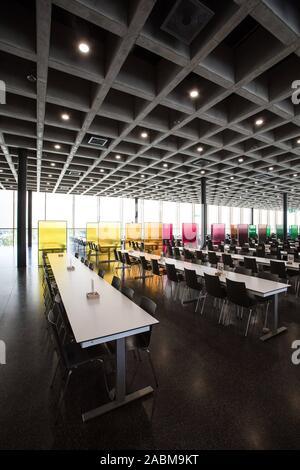 Apertura della nuova mensa nel campus dell Università Tecnica di Monaco di Baviera (TUM) di Garching. Nella foto la sala da pranzo. [Traduzione automatizzata] Foto Stock