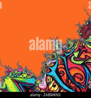 Coloratissimi sfondi LSD Foto Stock