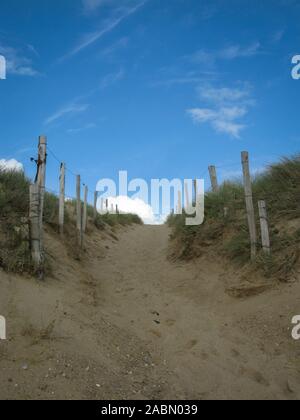 La spiaggia Bretignolles-sur-Mer, Vendee, a sud ovest della Francia Foto Stock