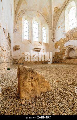 Bar-sur-Seine (Francia nord-orientale): la cappella dei Templari della Commenda di Avalleur, ospedale Commanderie di origine templare fondata nel XII secolo Foto Stock