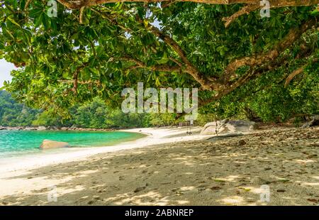 Una vista di Turtle Beach, Besar, Perhentian Islands, Malesia Foto Stock