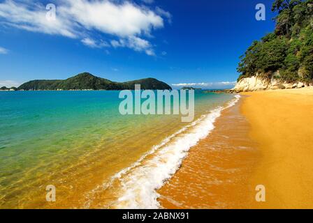 Abel Tasman Nationalpark, Tasmansee, Nelson Regione, Suedinsel Neuseeland; Februar 2007 Foto Stock