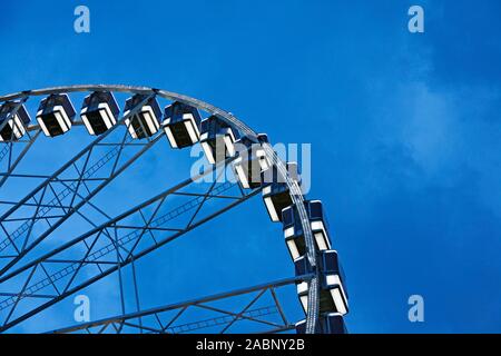 Parte della grande ruota panoramica Ferris in Budapest Foto Stock