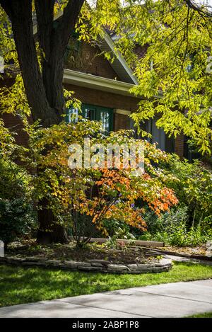 Ravenswood Manor quartiere storico quartiere residenziale che è stato sviluppato durante i primi anni del ventesimo secolo in Albany Park area comunitaria Foto Stock