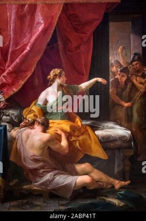 Pompeo Batoni. Samson e Delilah dell'artista italiano Pompeo Girolamo Batoni (1708-1787), olio su tela, 1766 Foto Stock