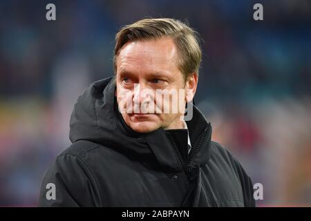 Leipzig, Deutschland. 23 Nov, 2019. Horst HELDT (direttore sportivo Koeln), immagine singola, singolo motivo, Ritratto, Ritratto, ritratti. Soccer 1. Bundesliga, 12.Spieltag, giornata12, RB Leipzig (L) - 1.FC Colonia (K) 4-1, su 23/11/2019 di Lipsia, REDBULLARENA, DFL REGOLAMENTI VIETANO QUALSIASI USO DI FOTOGRAFIE come sequenze di immagini e/o quasi-VIDEO. | Utilizzo di credito in tutto il mondo: dpa/Alamy Live News Foto Stock