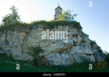 Cappella sulla roccia in Raciszyn, Polonia Foto Stock