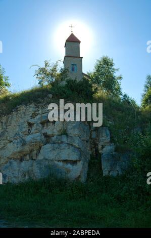 Cappella di alo sulla roccia in Raciszyn, Polonia Foto Stock