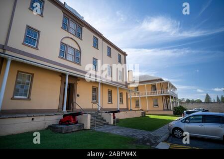 Nuova caserma militare in Kingston e Arthur's Vale Area Storica, una delle undici luoghi che compongono i Penitenziari australiani Patrimonio Mondiale P Foto Stock