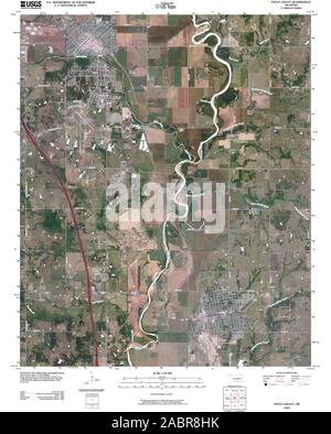 USGS TOPO Map Oklahoma OK Pauls Valley 20091231 TM il restauro Foto Stock