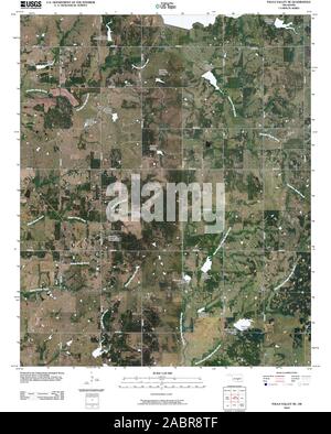 USGS TOPO Map Oklahoma OK Pauls Valley NE 20100130 TM il restauro Foto Stock