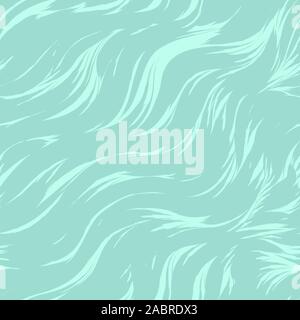 Vettore di Seamless pattern di colore turchese da abstract onde e spruzzi. Texture acqua. Colori pastello. Illustrazione Vettoriale