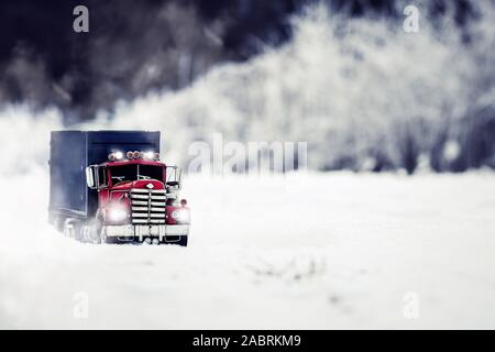 Modello di carrello di stagno impostato in un contesto reale Foto Stock