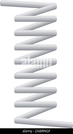 Auto icona a molla. Cartoon di molla auto icona vettore per il web design isolato su sfondo bianco Illustrazione Vettoriale