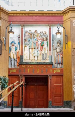 Parigi, Francia, il passaggio tipico Jouffroy, il Museo di Grevin Foto Stock