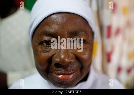 African donna musulmana. Ritratto. Il Togo. Foto Stock