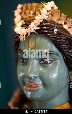 Sri Thenday Yutthapani Tempio. Krishna. Foto Stock