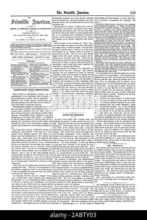9 vapore transatlantico comunicazione. 4.4. Case per la meccanica. Scientific American, 1865-08-19 Foto Stock