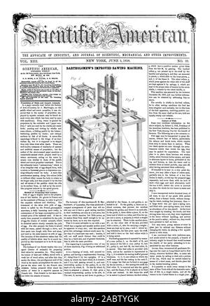 Sampson figlio Basso & Co l'American Librai 47 Ludgate Hill Londra Eng. sono gli inglesi di agenti a ricevere le iscrizioni per la Sannaymo AME0AN. Singole copie della carta sono in vendita presso l'ufficio di pubblicazione e in tutti i negozi di periodici in questa città Brooklyn e Jersey City. Termini-due dollari per ogni dollaro annumOne in anticipo e il resto in sei mesi. La propulsione di navi e gli animali acquatici. Metodo per la preparazione di pelle di capretto. Cultura del pesce., Scientific American, 1858-06-05 Foto Stock