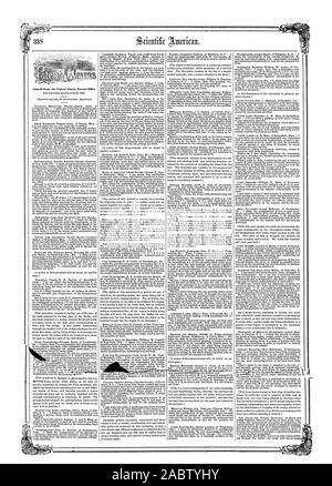 Ciieutific rilasciato dal Brevetto Statunitense °Mee. incisa, Scientific American, 1858-07-03 Foto Stock