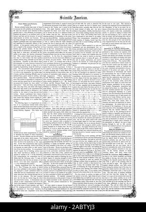 Caldaie a vapore anti forni. Horseshoeing. Superiorità di American fotografie. Suggerimenti per mantenere fresco., Scientific American, 1858-07-03 Foto Stock