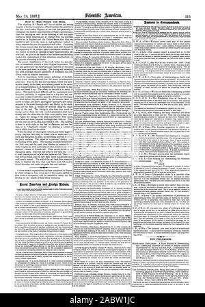 Nuove pubblicazioni. Mow per rendere francese di pelli di vitello., Scientific American, 1867-05-18 Foto Stock