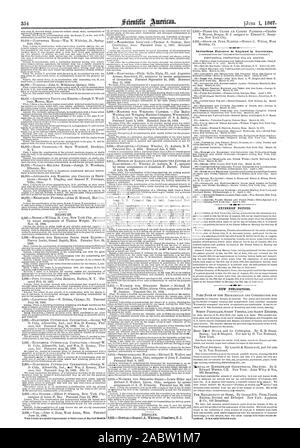 Avvisi di estensione. Nuove pubblicazioni, Scientific American, 1867-06-01 Foto Stock