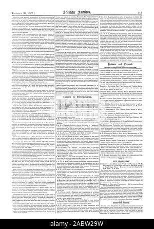 Nuove pubblicazioni. Avvisi di estensione., Scientific American, 1867-11-30 Foto Stock