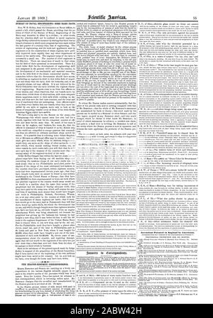 Invenzioni brevettate in Inghilterra dagli americani, Scientific American, 1869-01-23 Foto Stock