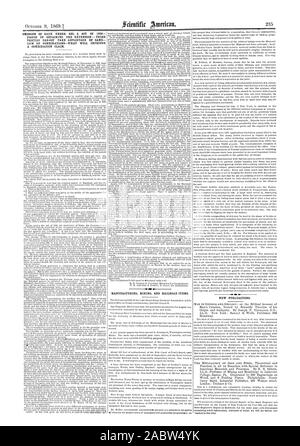 9 ottobre 18691 OMISSIONE DEL GIURAMENTO SOTTO SEC. 6. Atto di 1836 frode nell'ottenere l'ESTENSIONE DI TERZI NON POSSONO PRENDERE ADVAN TAGE DELLA STESSA LEGGE DI COMBINAZIONI-ciò che viola una combinazione secondo la rivendicazione. Nuove pubblicazioni., Scientific American, 1869-10-09 Foto Stock