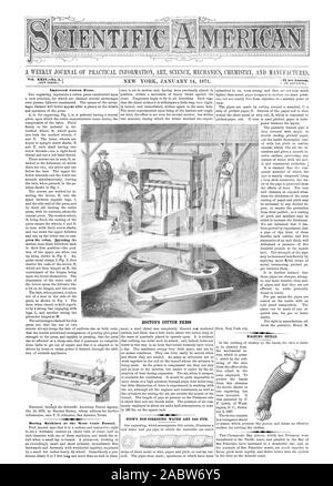 Vol. XXIV.-No. 3. [Nuova serie. NEW YORK, 14 gennaio 1871. $3 all'anno. [ [IN ANTICIPO. Migliorato il cotone premere. motion esegue questi seguaci indietro alesatrici a Mont centesimi Tunnel. La EOOTON cotone premere stivare il non-corrodendo ACQUA E TUBAZIONE DI GAS. Protezione di lavaggio., Scientific American, 1871-01-14 Foto Stock