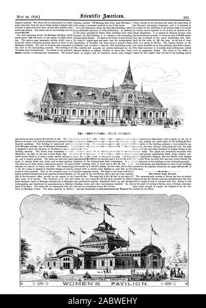 Il Pennsylvania State building. 14 1. La soda Solvay Processo., Scientific American, 1876-05-20 Foto Stock