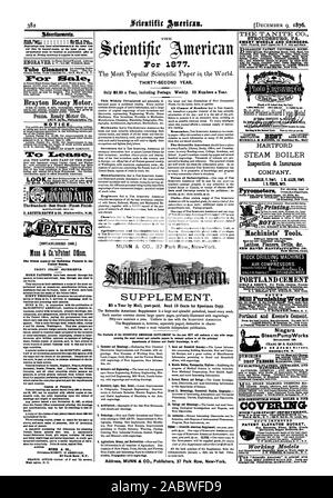 Adatto per uma' mills. Inviare per il catalogo. J. T. NOTA & FIGLIO Buffal N. Y. Portland e Keene di cemento del. Dai migliori produttori di Londra. In vendita da MI JAMES BRAND 85 Beekman San New York. Un pratico trattato sul cemento arredate per 25 centesimi. SteamPumpWorks CHARL ES B. HARDICK 23 Adams Str t. RROOKLYN. W. II]i 014 I I I SUPPLEMENTO. $5 un anno da Mail post-pagato. Inviare dieci centesimi per esemplare. Il Scientific American Supplement è una grande e splendida periodico pubblicato ogni settimana. Ogni numero contiene sedici grandi pagine di quarto profusamente illustrato con incisioni. ter e forma un più Foto Stock