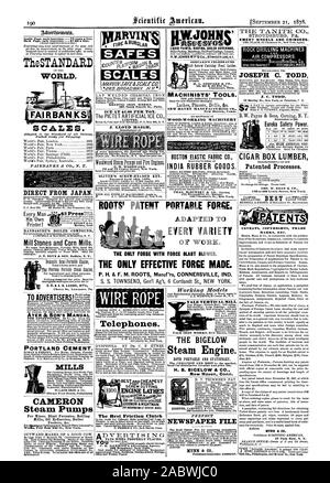 La ciliegia San Lancaster Pa. Il cemento Portland Cameron pompe a vapore per le miniere di altiforni di laminatoi con raffinerie di petrolio alimentatori caldaia &c. newsdealers. N SCALE DI LETTURA DI OPERE IN FERRO 261 Sud quarto San Phila. La limitata .1. LLOYD HAIGH OLIVER'S VITE-IfEAJ)FD CHIAVE. La tecnologia brevettata Aprile 16th. 1 STS. Telefoni. Il miglior innesto a frizione ADVFRTISING WJOHINI vernici liquide coperture Coperture caldaia INVIARE PER CAMPIONI. Opuscolo illustrato e listino prezzi. Macchinisti di strumenti". NEW HAVEN Manufacturing Co. New Haven, Connecticut. Macchine per lavorazione legno BOSTON tessuto elastico CO. INDIA MERCI IN GOMMA. CHAS. NicBURNEV & CO. Gli agenti Foto Stock