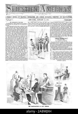 Un giornale settimanale di informazioni pratiche arte scienza meccanica e chimica produce. Vol. XLNo. 3. [Nuova serie. [Affrancatura prepagata. La sofisticazione di sapone. AMERICAN INIIIISTRIEBNo. 2. Da Hamilton il stoppini. L'utilizzo di grafite. TEE fabbricazione di matite di piombo. iitrt""nar, Scientific American, 1879-01-18 Foto Stock